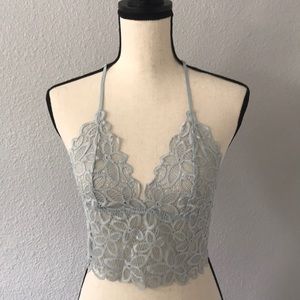 ❗️SALE❗️Racerback Longline Flower Lace Bralette 🌺